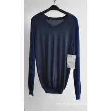 Wholesale Long Sleeve Pure Color Knitted Men Sweaters